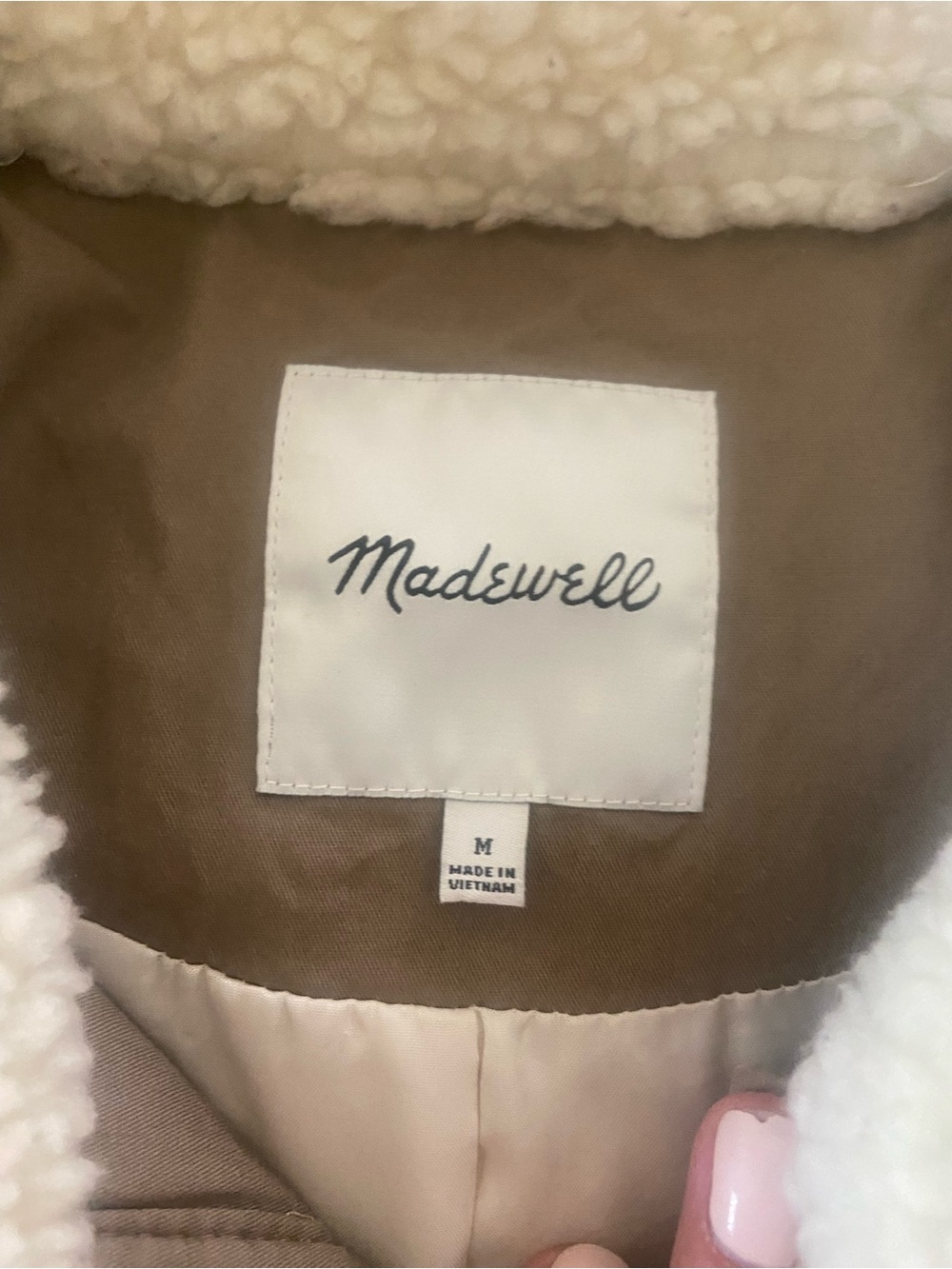 Madewell Sherpa Portland Jacket-Size Medium - Picture 3 of 5